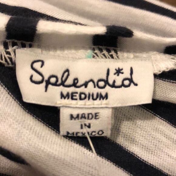 Splendid Black & White Striped Short-sleeve Shirt - Picture 7 of 7